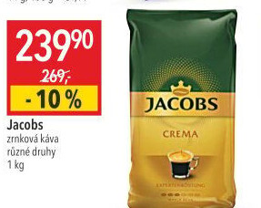 Zrnková káva Crema Jacobs