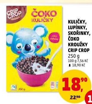 Cereálie Čokoládové kuličky Crip Crop