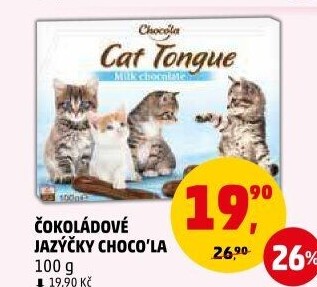 Jazýčky čokoládové Choco'
