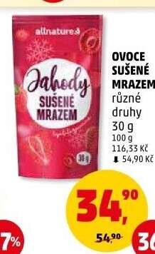 Ovoce sušené mrazem Allnature