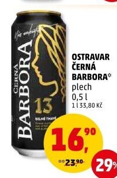 Pivo silné tmavé Černá Barbora 13° Ostravar