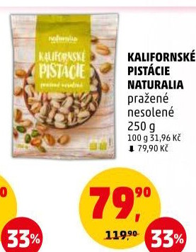 Pražené pistácie kalifornské Naturalia