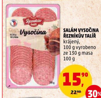 Salám Vysočina Řezníkův talíř