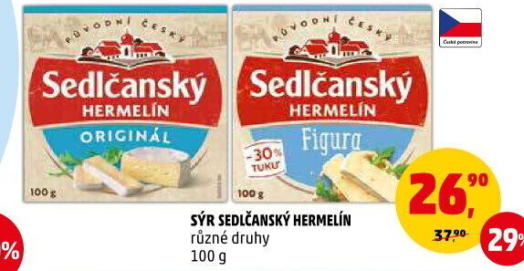 Sýr Hermelín Sedlčanský