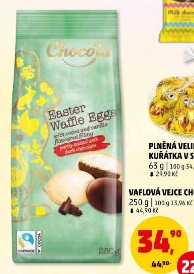 Vaflová vajíčka Choco'