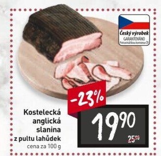 Anglická slanina kostelecká