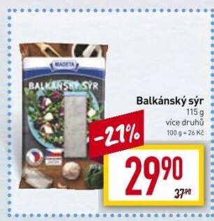 Balkánský sýr Madeta