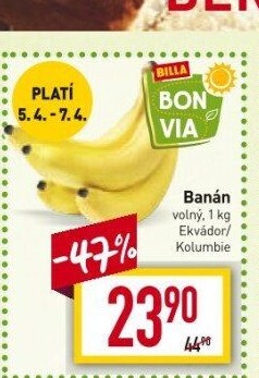 Banány Billa Bonvia