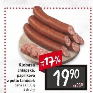 Chlapská klobása