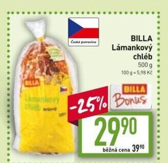Chléb lámankový Billa