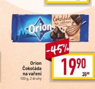 Čokoláda na vaření Orion