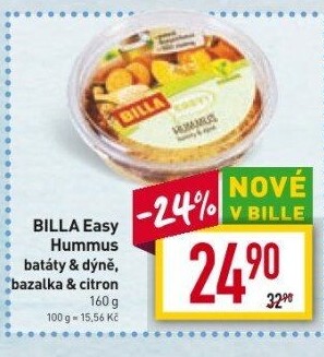 Hummus s batátem a dýní Easy Billa