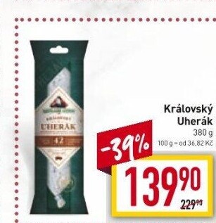 Salám Uherák královský Kostelecké uzeniny