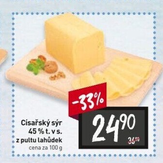 Sýr Císařský 45%