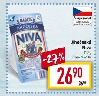 Sýr Niva Jihočeská 50% Madeta