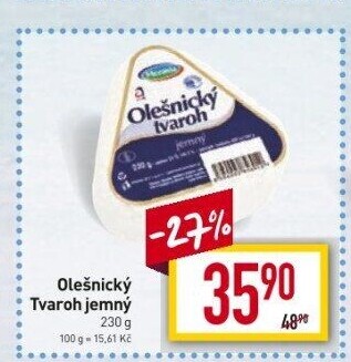 Tvaroh jemný Olešnický Moravia
