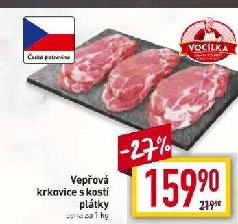 Vepřová krkovice s kostí Vocílka