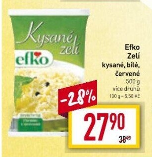 Zelí bílé kysané Efko