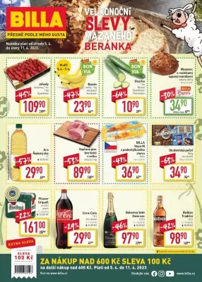 akční leták BILLA 5.4.2023-11.4.2023