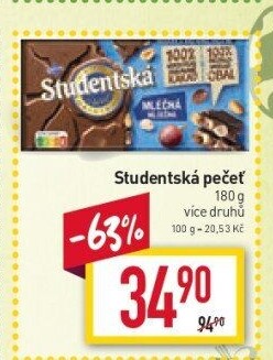 Čokoláda Studentská pečeť Orion