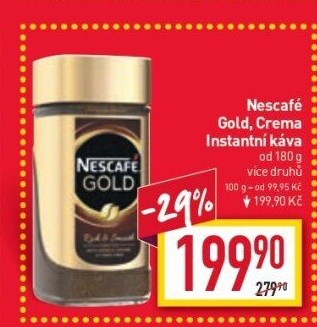 Instantní kávy Nescafé Gold