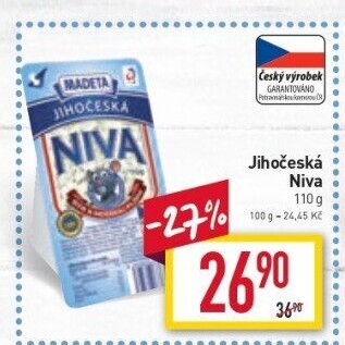 Sýr Niva Jihočeská 50% Madeta