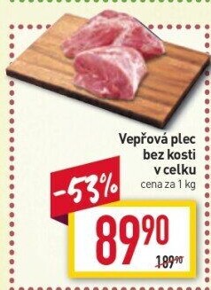 Vepřová plec bez kosti