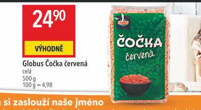 Čočka červená Globus