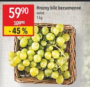 Hrozny bílé bezsemenné