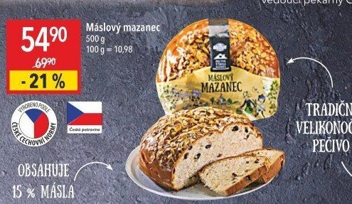Mazanec máslový Globus