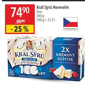 Sýr Hermelín Král sýrů