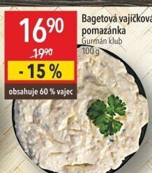 Bagetová vajíčková pomazánka