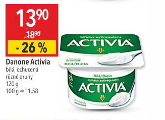 Bílý jogurt Activia Danone