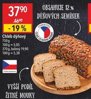 Chléb dýňový