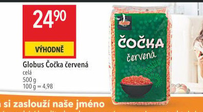Čočka červená Globus