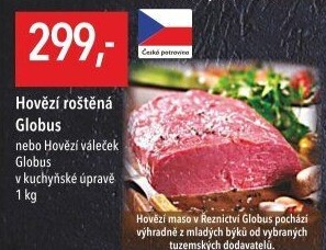 Hovězí roštěná Globus