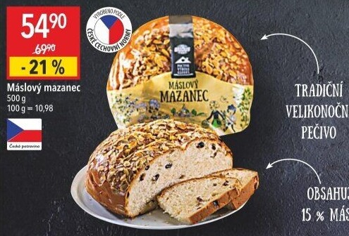 Mazanec máslový Globus