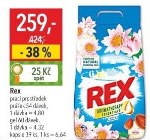 Prací prášek Rex