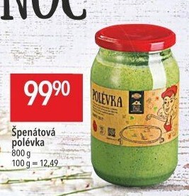 Špenátová polévka Globus