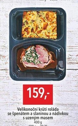 Velikonoční krůtí roláda s nádivkou s uzeným masem Globus