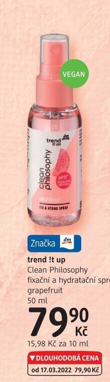 Fixační a hydratační sprej trend IT UP