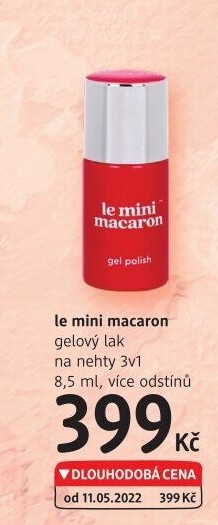 Lak na nehty gelový 3v1 Le mini Macaron