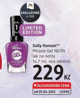 Lak na nehty gelový Miracle Sally Hansen