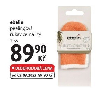Peelingová rukavice na rty Ebelin