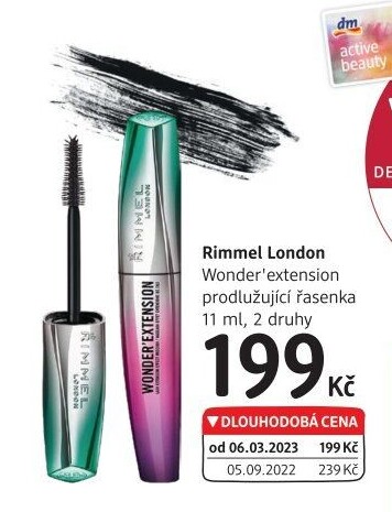 Řasenka Wonder’Extension Rimmel