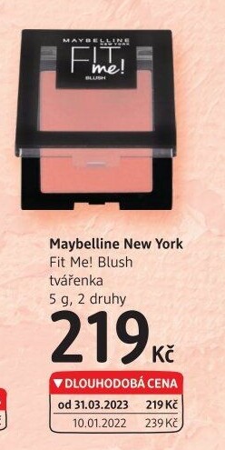 Tvářenka Fit Me Blush Maybelline