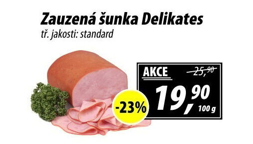 Šunka zauzená delikates standard
