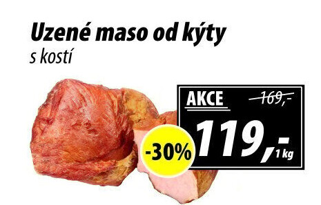 Uzené maso od kýty s kostí