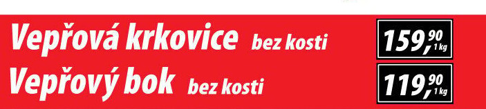 Vepřová krkovice bez kosti