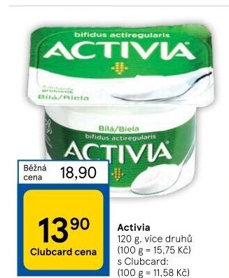 Bílý jogurt Activia Danone